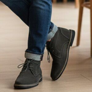 Kenneth Cole-Reaction Passage Boot Chukka  Dark Grey Men 7.5 NEW